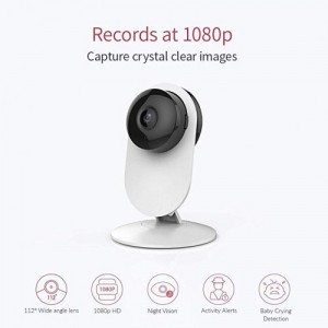 YI 1080p Home Camera, Indoor IP Security Surveillance System with Night Vision for Home/Office / Baby/Nanny / Pet Monitor with iOS, Android App - Cloud Service Available